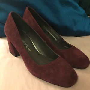 Stuart Weitzman Mary Mid Suede Pumps 5 35EU